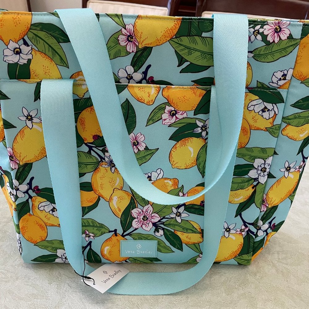Vera Bradley Lemon Grove “Lighten Up” Large Cooler Bag
